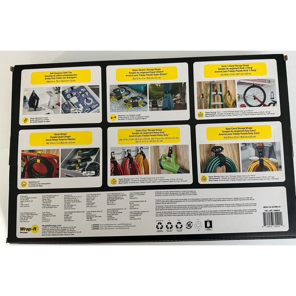 Wrap-it 24 Piece Ultimate Organization Pack - NWT So Many Uses for Organization! - Picture 5 of 7